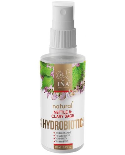 Ina Essentials Hydrobiotic Вода от коприва и салвия за грижа за коса и скалп, 150 ml - 1