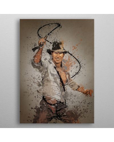 Метален постер Displate - Indiana Jones - 3