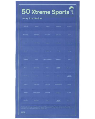 Интерактивен постер Doiy Design - 50 екстремни спорта - 1