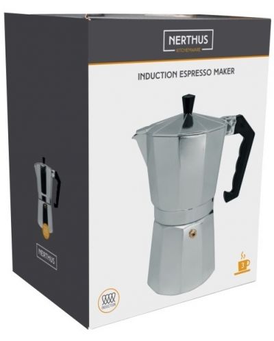 Индукционна кафеварка Nerthus - 135 ml, за 3 кафета - 3