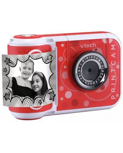 Интерактивен детски фотоапарат Vtech - За моментни снимки, червен (на английски език) - 3