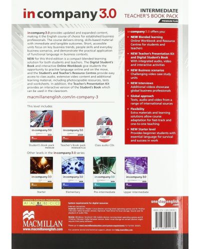 In Company 3rd Edition Intermediate: Teacher's Book Premium Plus Pack / Английски език - ниво B1+: Книга за учителя + код - 2