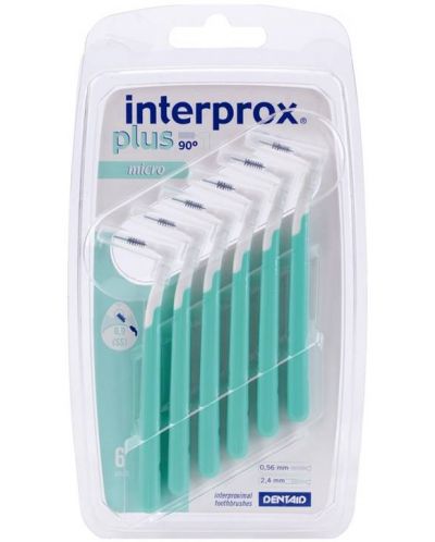 Dentaid Интердентални четки за зъби Interprox Plus, Micro, 0.9 mm, 6 броя - 1