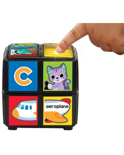 Интерактивна играчка Vtech - Завърти и научи, Куб с животни - 4