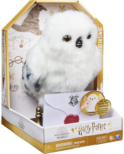 Интерактивна играчка Wizarding World Harry Potter - Вълшебна сова Hedwig - 3