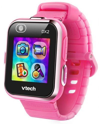 Интерактивна играчка Vtech - Смарт часовник DX2, розов (на английски език)  - 1