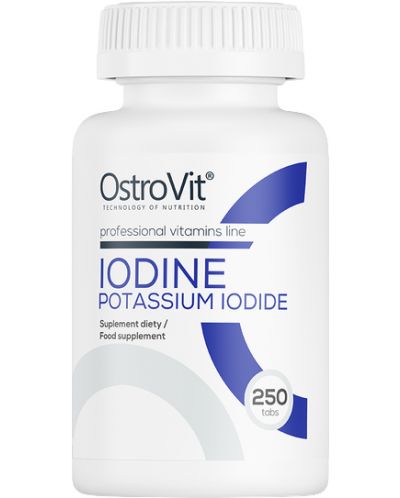 Iodine Potassium Iodine, 400 mcg, 250 таблетки, OstroVit - 1