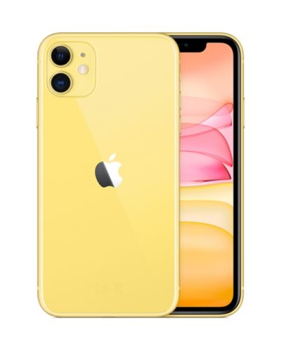 Смартфон Apple - iPhone 11, 128 GB, жълт - 1