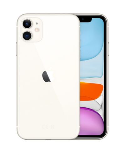 Смартфон Apple - iPhone 11, 4GB/64GB, бял - 1