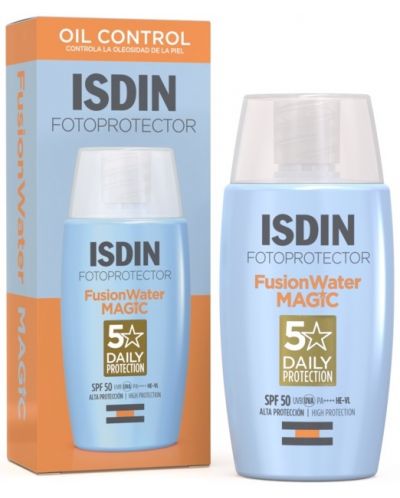 Isdin Fotoprotector Слънцезащитен флуид за лице Fusion Water Magic, SPF50, 50 ml - 1