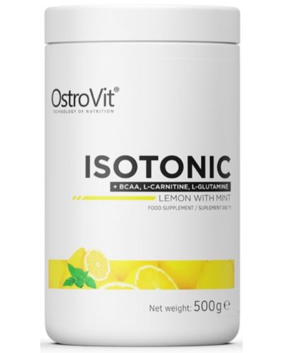 Isotonic Powder, лимон и мента, 500 g, OstroVit - 1