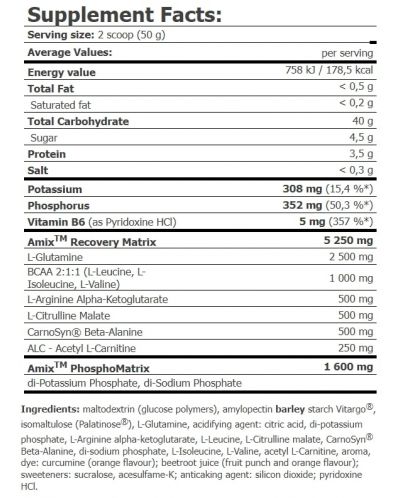 Iso-Lyn Recovery, лимон, 800 g, Amix - 2