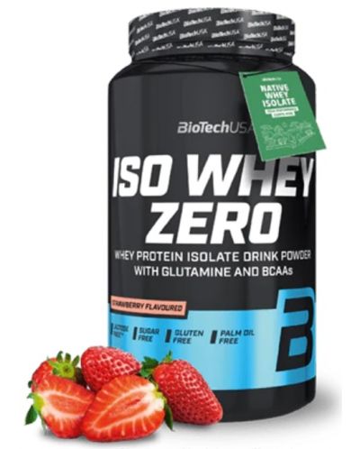 Iso Whey Zero, ягода, 908 g, BioTech USA - 2