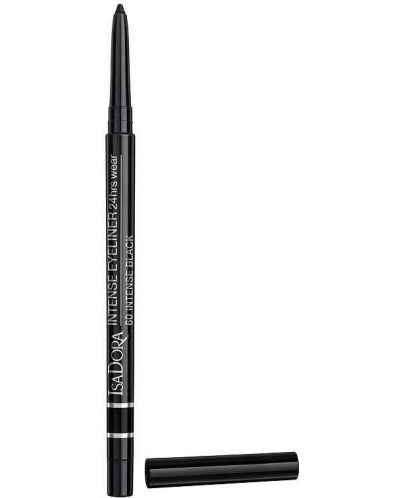 IsaDora Водоустойчив молив-очна линия, 60 Intense Black, 0.35 g - 1