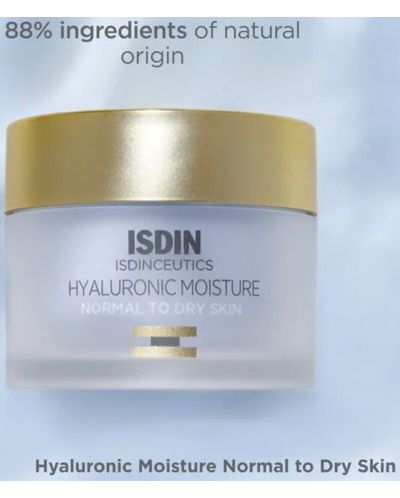 Isdin Isdinceutics Крем за нормална и суха кожа Hyaluronic Moisture, 50 ml - 6