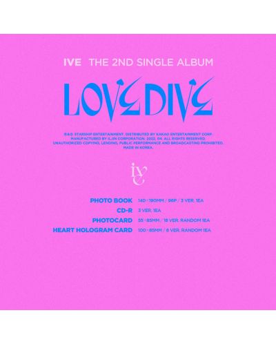 IVE - Love Dive, Version 2 (CD Box) - 3