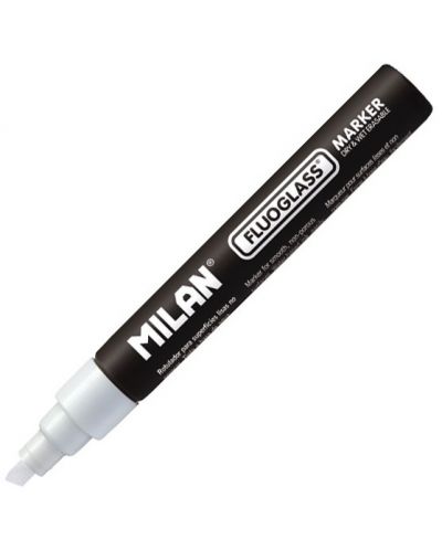 Изтриващ се маркер Milan - Fluoglass, бял - 1