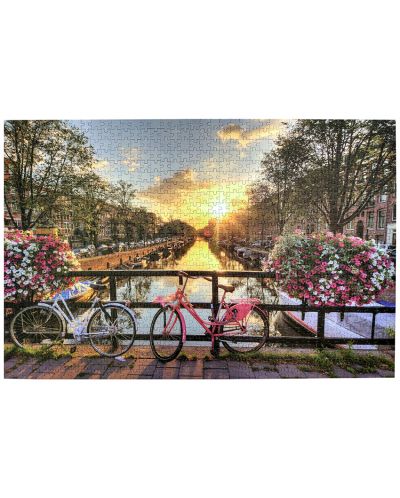 Пъзел Gold Puzzle от 1000 части - Изгрев в Амстердам - 3
