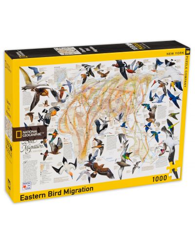 Пъзел New York Puzzle от 1000 части - Източна миграция на птици - 2
