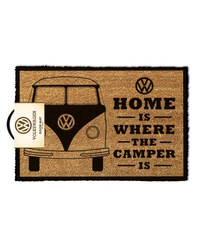 Изтривалка за врата Pyramid - VW - Home is Where the Camper is, 60 x 40 cm - 1