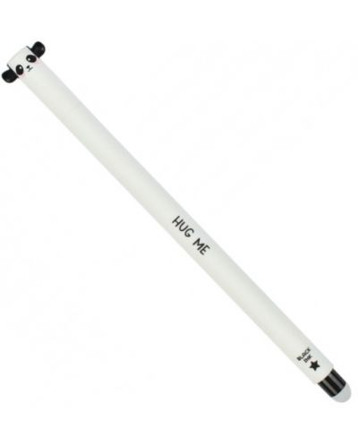 Изтриваема химикалка Legami Panda - Бяла, с гума - 1