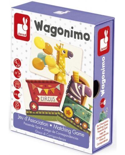 Детска игра Janod - Вагонимо - 1