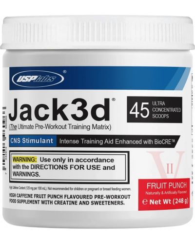 Jack3d Advanced Formula, плодов пунш, 250 g, USP Labs - 1