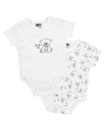Jacky Боди с прехлупване с къс ръкав MULTIPACK Unisex, 2 бр. Изберете размер 50/56 см.