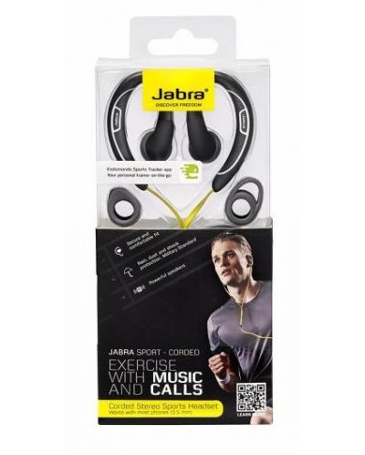 Слушалки Jabra Sport Corded - черни/жълти - 3