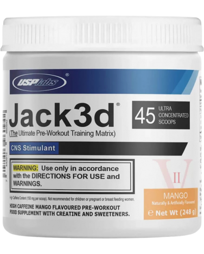 Jack3d Advanced Formula, манго, 250 g, USP Labs - 1