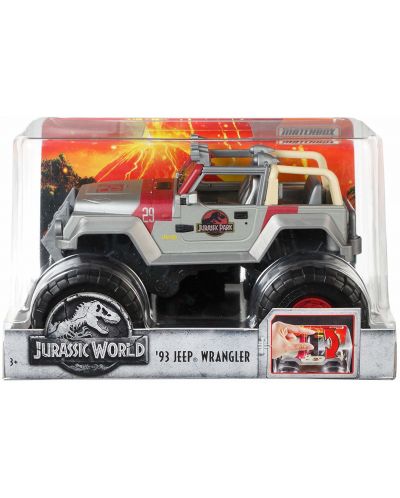 Количка Matchbox Jurassic World Cars 3 - Jeep Wrangler - 1