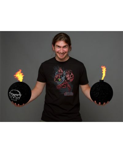 Тениска Jinx League of Legends - Ziggs Premium, черна, размер M - 2