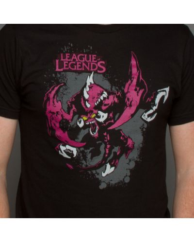 Тениска Jinx League of Legends - Chogath, черна, размер M - 3
