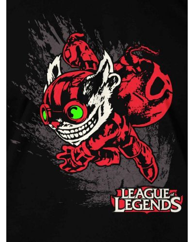 Тениска Jinx League of Legends - Ziggs Premium, черна, размер L - 4