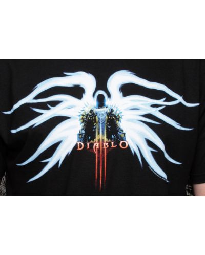 Тениска Jinx Diablo III Tyrael, черна - 3