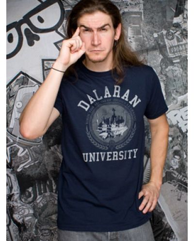 Тениска Jinx World of Warcraft Dalaran University, синя - 2