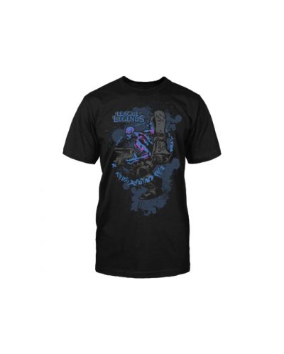 Тениска Jinx League of Legends - Ryze Premium, черна, размер M - 1