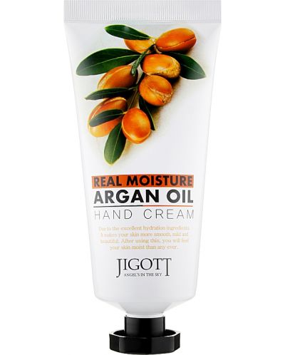 Jigott Real Moisture Крем за ръце Argan Oil, 100 ml - 1