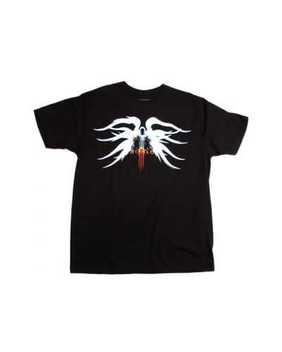 Тениска Jinx Diablo III Tyrael, черна - 1