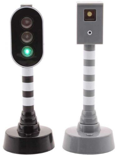 Игрален комплект Johntoy - Светофар и радар със звуци и светлини - 1