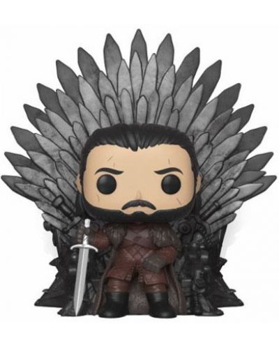 Фигура Funko Pop! Deluxe: Game of Thrones - Jon Snow Sitting on Throne, #72 - 1