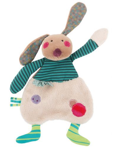 Мека играчка Moulin Roty Jolis pas Beaux - зайче, 23 см