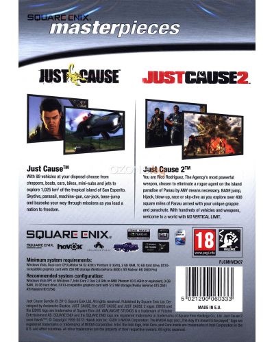 Just Cause & Just Cause 2 Double Pack (PC) - 3