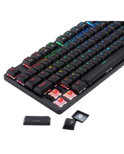 Механична клавиатура Redragon - Shrapnel, Red Switches, RGB, черна - 4
