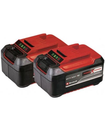 К-т акумулаторни батерии Einhell - Power X-Change 18 V, 5.2 Ah Plus, 2 броя - 1