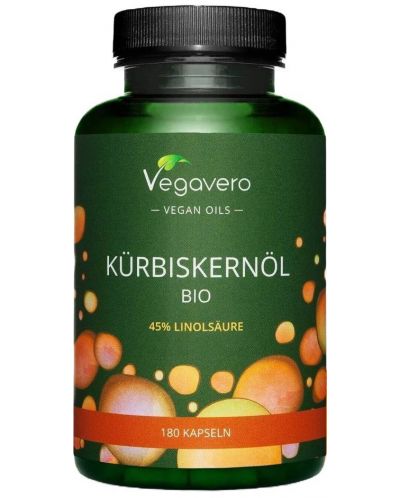 Kürbiskernöl Bio, 180 капсули, Vegavero - 1