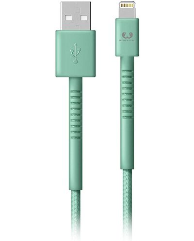 Кабел Fresh N Rebel - USB-A/Lightning, 1.5 m, зелен - 1