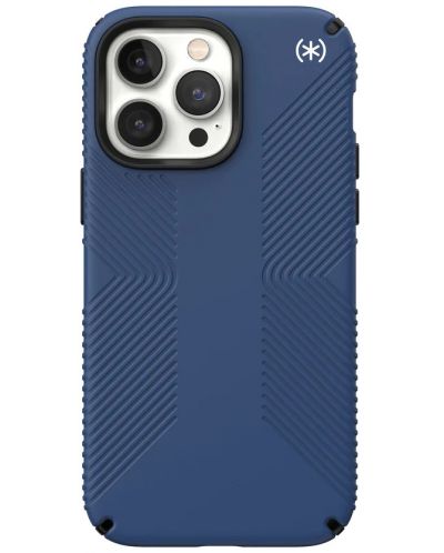 Калъф Speck - Presidio 2 Grip MagSafe, iPhone 14 Pro Max, син - 1