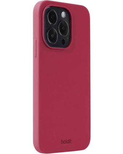 Калъф Holdit - Silicone, iPhone 15 Pro, Red Velvet - 3