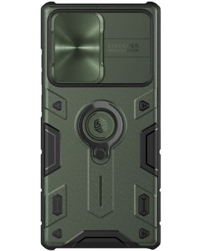 Калъф Nillkin - CamShield Armor Hard, Galaxy S22 Ultra, тъмнозелен - 1